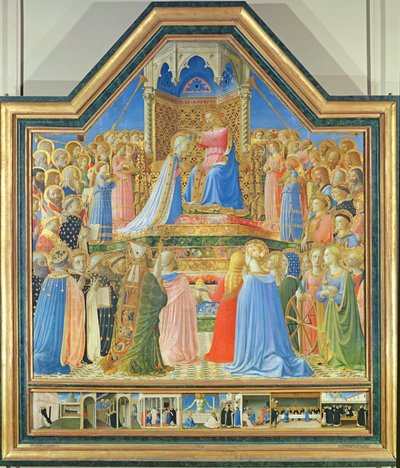 Coronation of the Virgin, c.1430-32 (detail) by Fra Angelico